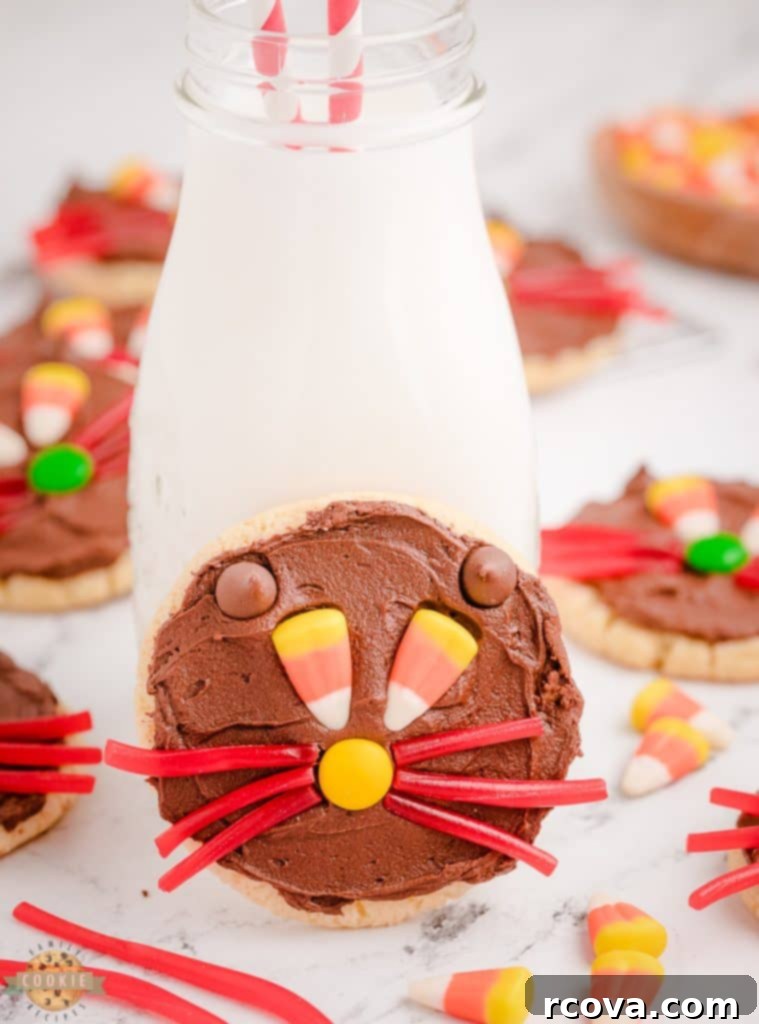 Black Cat Halloween Cookies 3 halloween cat cookies and milk