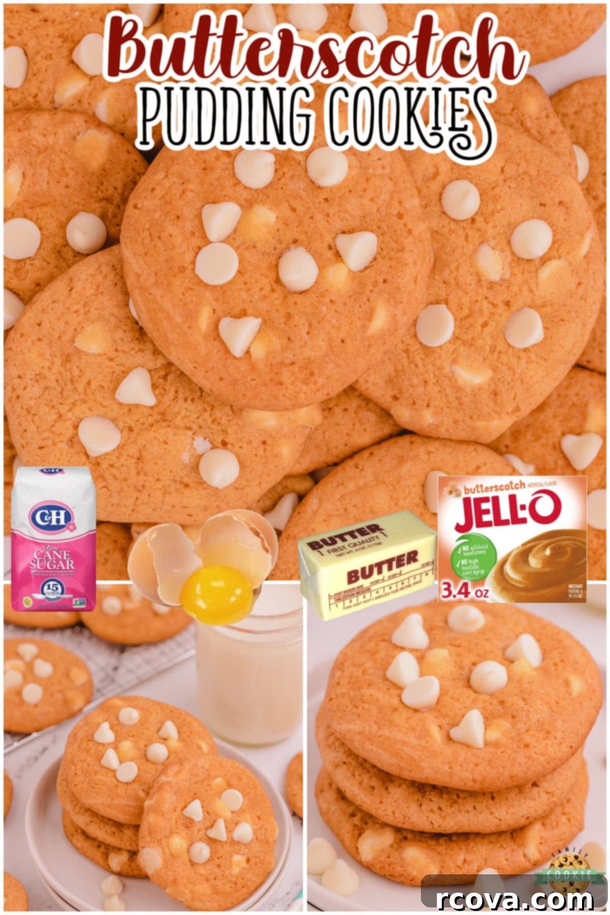 Heavenly Butterscotch Pudding Cookies 7 Butterscotch Pudding Cookies are a delightful cookie with great butterscotch flavor! This butterscotch cookie recipe is so simple to make & the pudding gives them the best texture & taste.