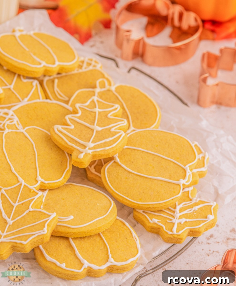 Sweet Autumn Cutout Sugar Cookies 9 lovely Fall roll out and cut cookies