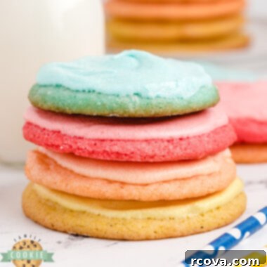 Vibrant Jell-O Cookies 7 Jello Sugar Cookies with bright frosting and sprinkles