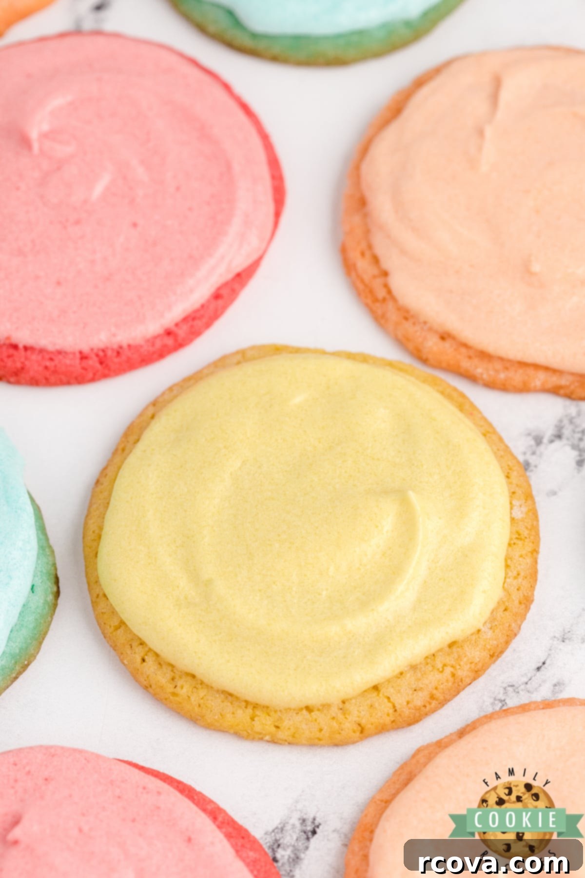 Vibrant Jell-O Cookies 9 Jello sugar cookies on a cooling rack