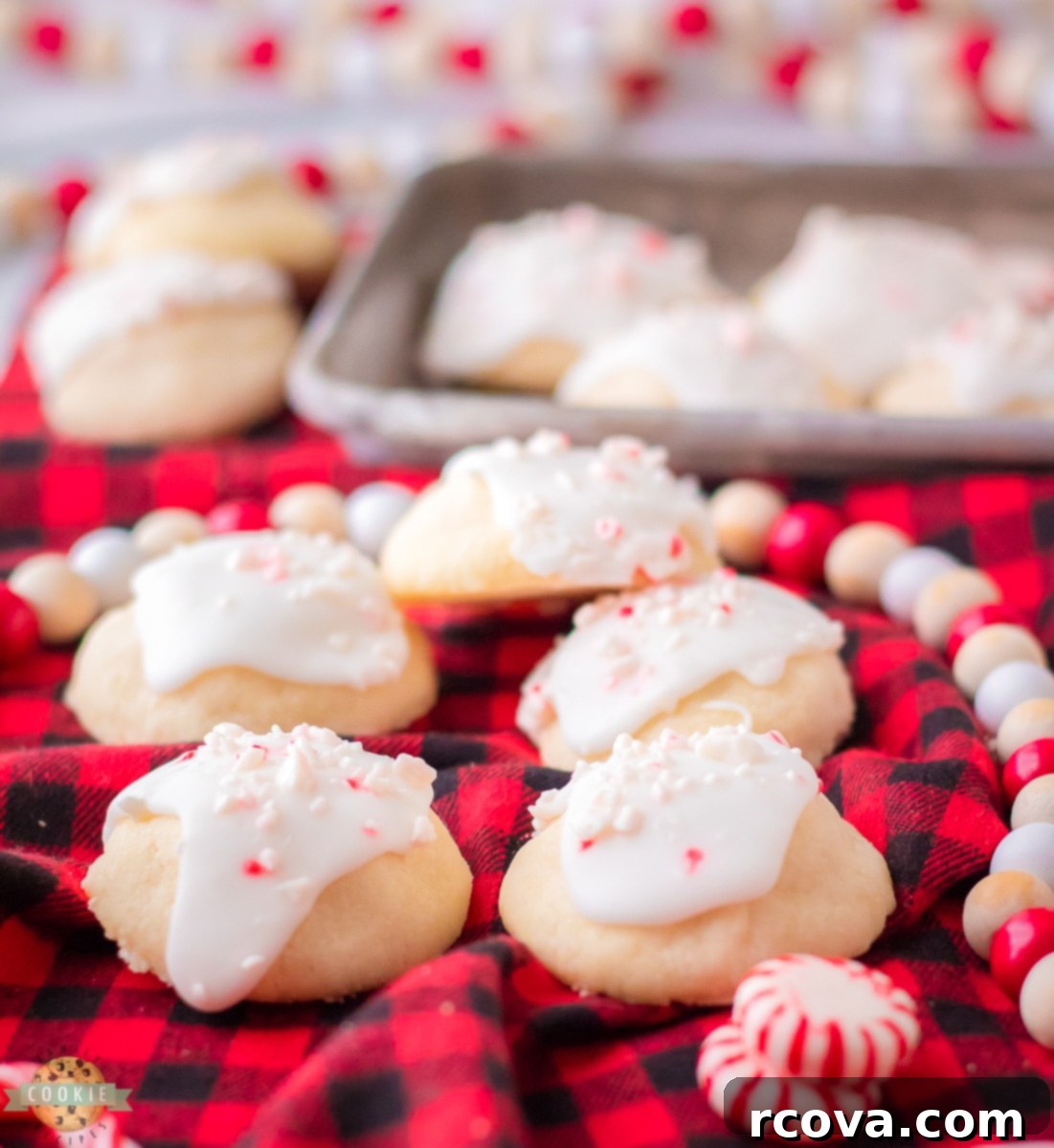 Velvet Peppermint Melts 11 tray with peppermint meltaways, ready to be served
