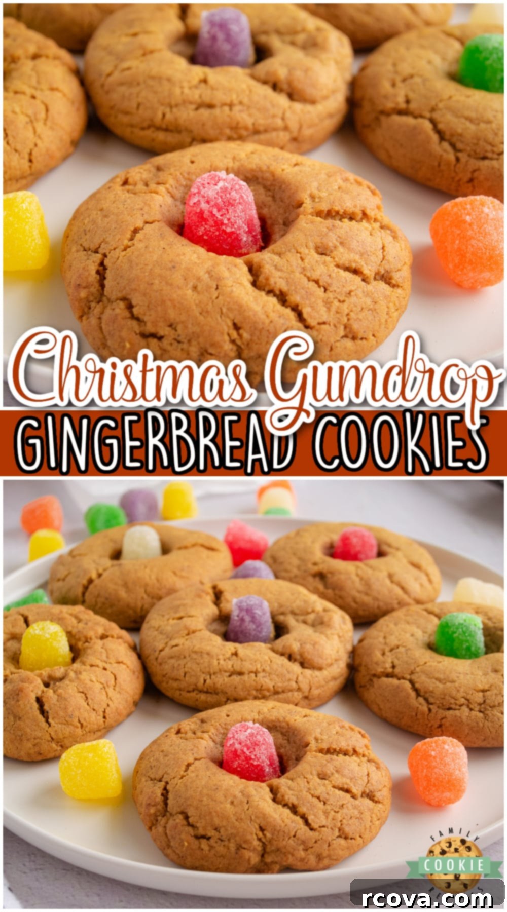 Gingerbread Gumdrop Jewels 9 Gumdrop Gingerbread Cookies are a classic Christmas treat that everyone enjoys! These cookies with gumdrops are an easy way to enjoy gingerbread!
