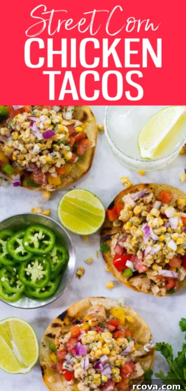 Elote Topped Cajun Chicken Tacos 10 These Street Corn Cajun Chicken Tacos are a fun twist on taco night and the perfect end-of-summer meal using fresh corn on the cob! #streetcorn #cajunchicken