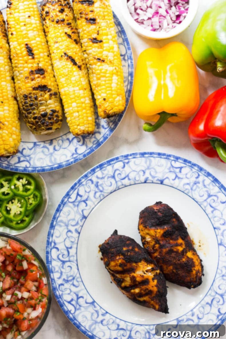 Elote Topped Cajun Chicken Tacos 5 Mexican Street Corn Tacos with Cajun Chicken