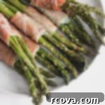 Air Fryer Crispy Prosciutto Asparagus 9 whole30 air fryer prosciutto wrapped asparagus
