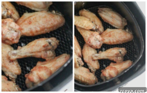 Quick and Crispy Whole30 Teriyaki Wings Air Fried 5 whole30 teriyaki chicken wings in the air fryer