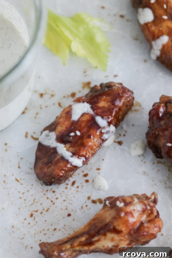 Quick and Crispy Whole30 Teriyaki Wings Air Fried 6 whole30 teriyaki chicken wings in the air fryer