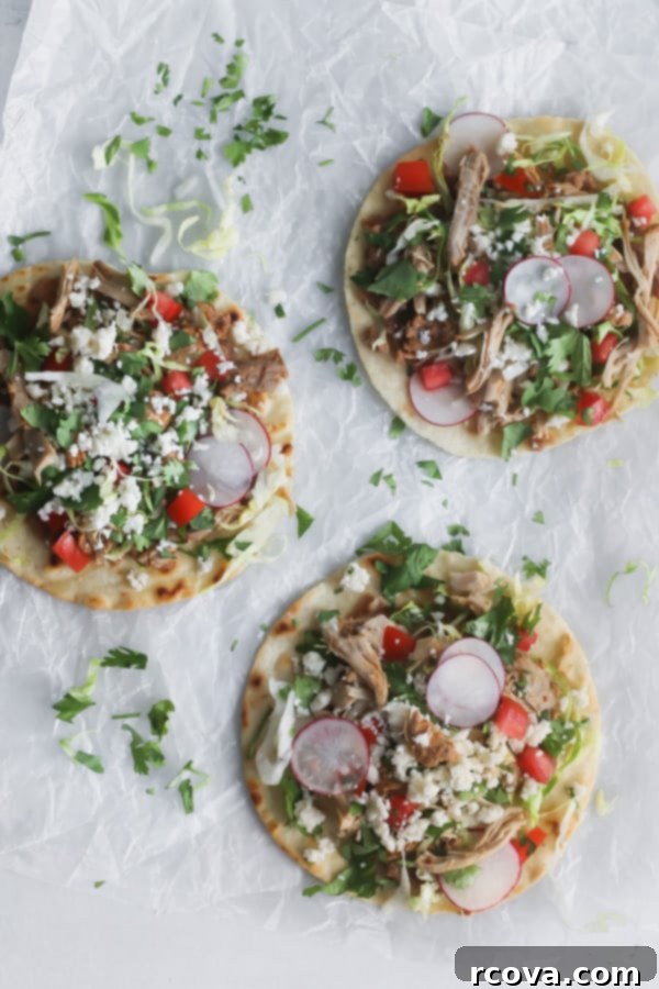 Whip Up Amazing Chicken Tostadas 2 Easy Pollo Asado Chicken Tostadas ready to eat