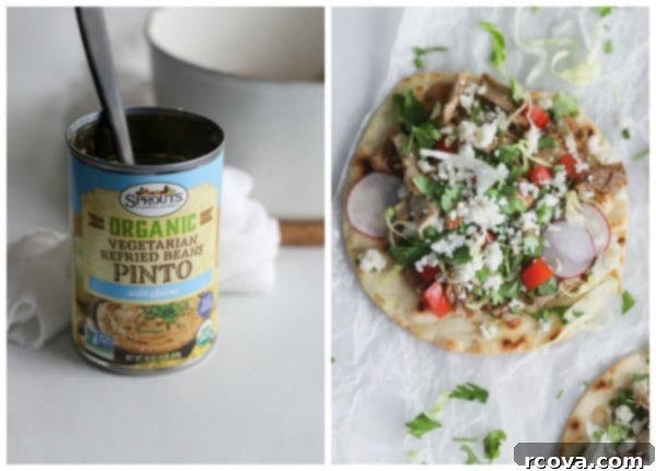 Whip Up Amazing Chicken Tostadas 4 Ingredients laid out for easy chicken tostadas