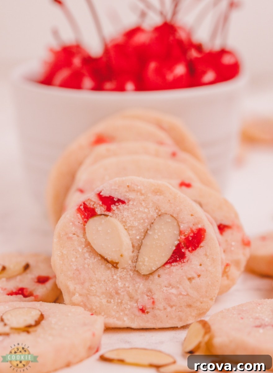 Tropical Cherry Almond Shortbread 5 coconut cherry almond shortbread