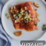 Blackened Salmon with Bright Peach Avocado Salsa 8 whole30 blackened salmon with peach avocado salsa