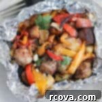 Grilled Italian Sausage Foil Dinners 7 Italian Sausage and Pepper Foil Packets on the Grill