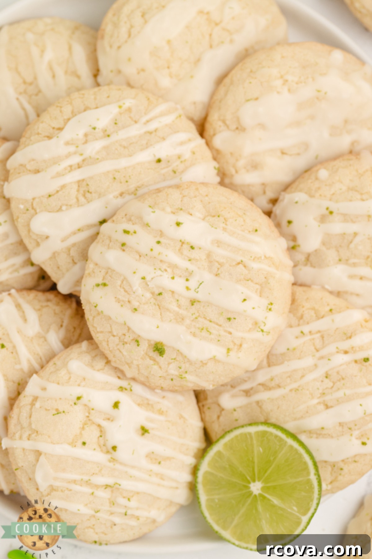 Sunshine Lime Sugar Cookies 8 Soft and chewy lime sugar cookies.