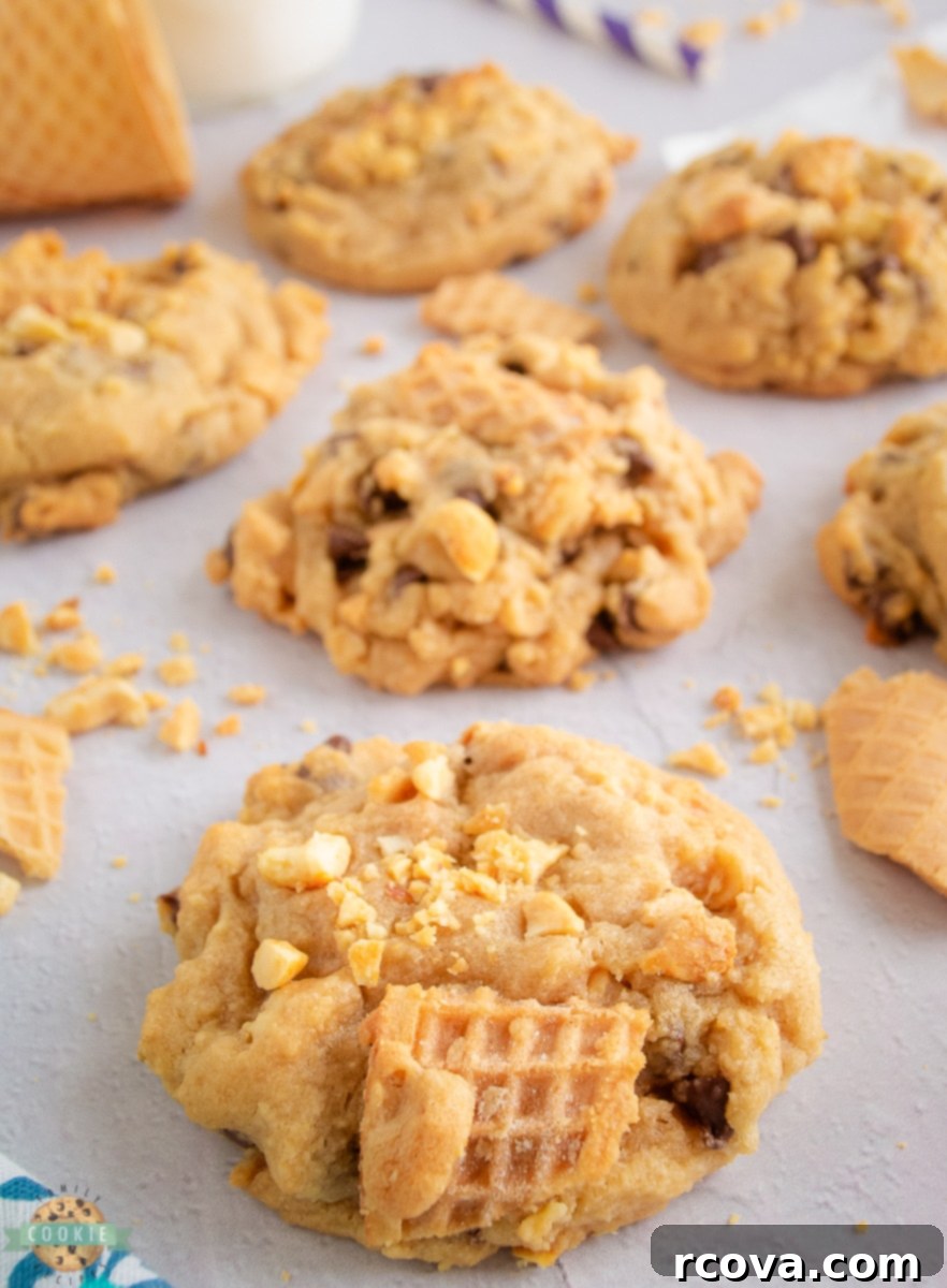 Cookie Cone Creations 3 Drumstick Ice Cream Cone Cookies