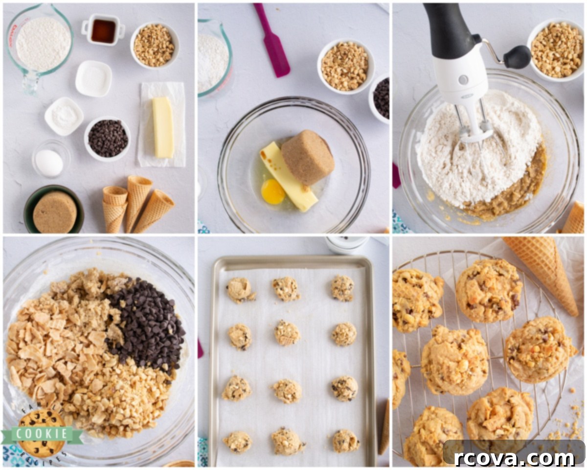 Cookie Cone Creations 5 how to make ice cream cone cookies