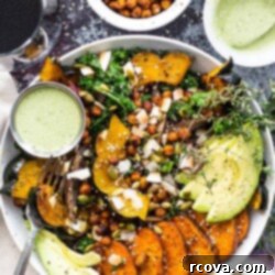 Golden Root & Leaf Buddha Bowl 9 Sweet Potato, Squash and Kale Buddha Bowl