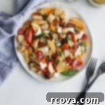 Juicy Peach and Crispy Prosciutto Panzanella 8 peach panzanella salad