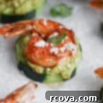 Zesty Shrimp & Avocado Cucumber Delights 7 Guacamole and Shrimp Cucumber Bites