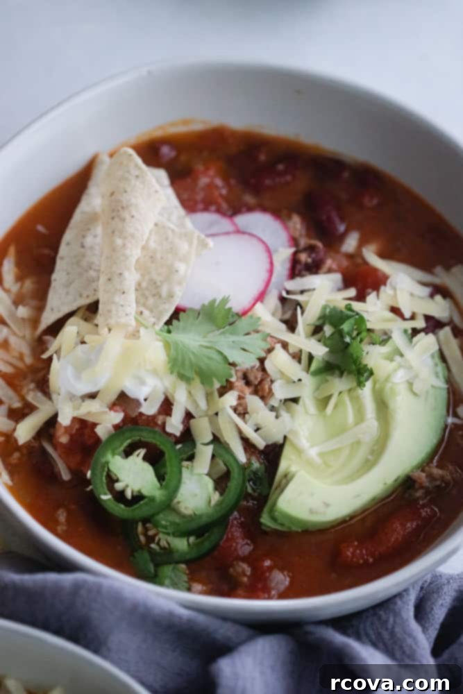 Robust Beer and Beef Chili 5 ground beef and beer chili