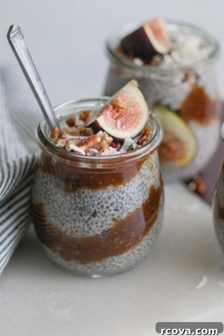 Luscious Fig Chia Pudding 4 Fig Jam Chia Seed Pudding