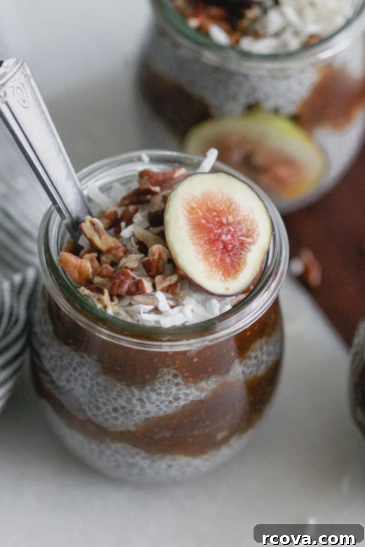 Luscious Fig Chia Pudding 5 Fig Jam Chia Seed Pudding