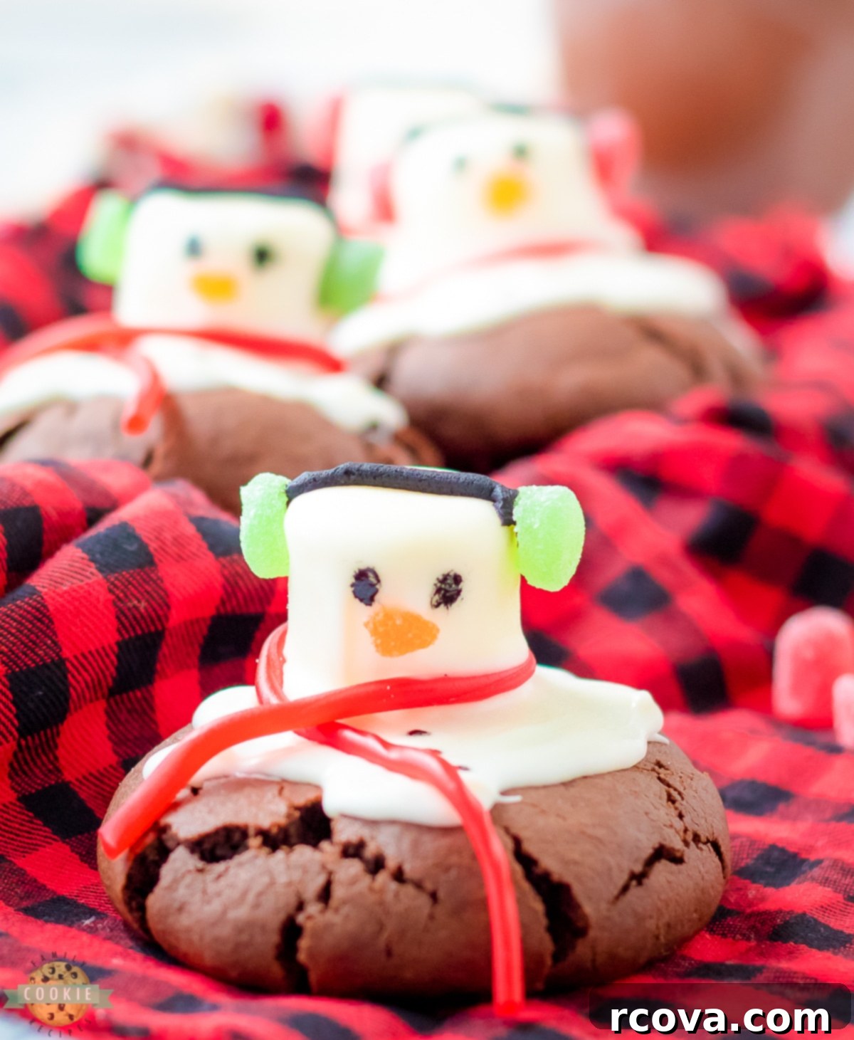 Festive Peppermint Snowman Delights 11 snowman candy cookies