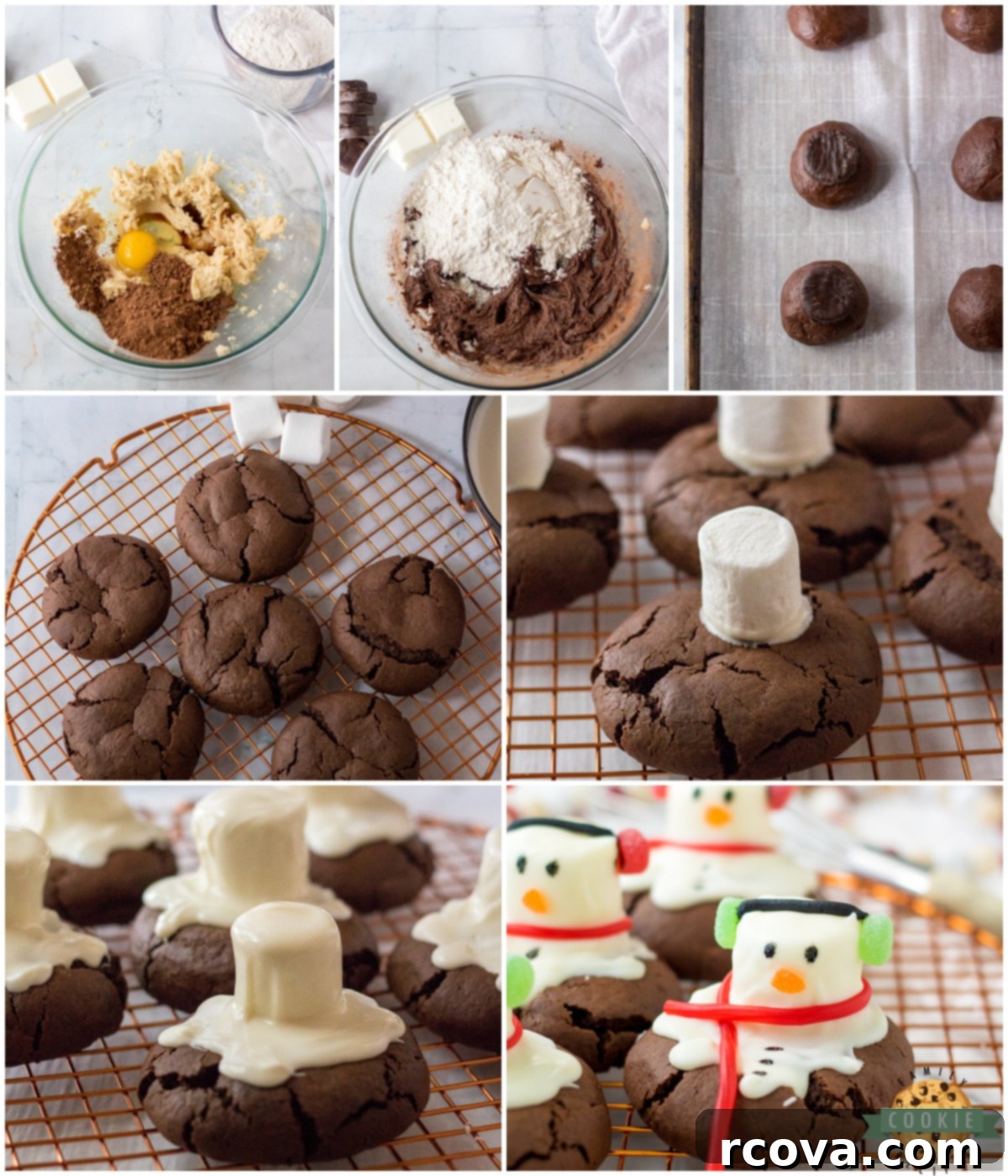 Festive Peppermint Snowman Delights 6 how to make Peppermint Snowman cookies