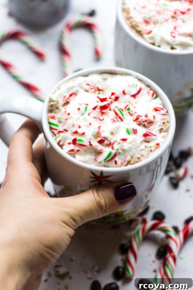 Guilt-Free Peppermint Mocha Delight 4 Homemade Peppermint Mochas - ingredients and method