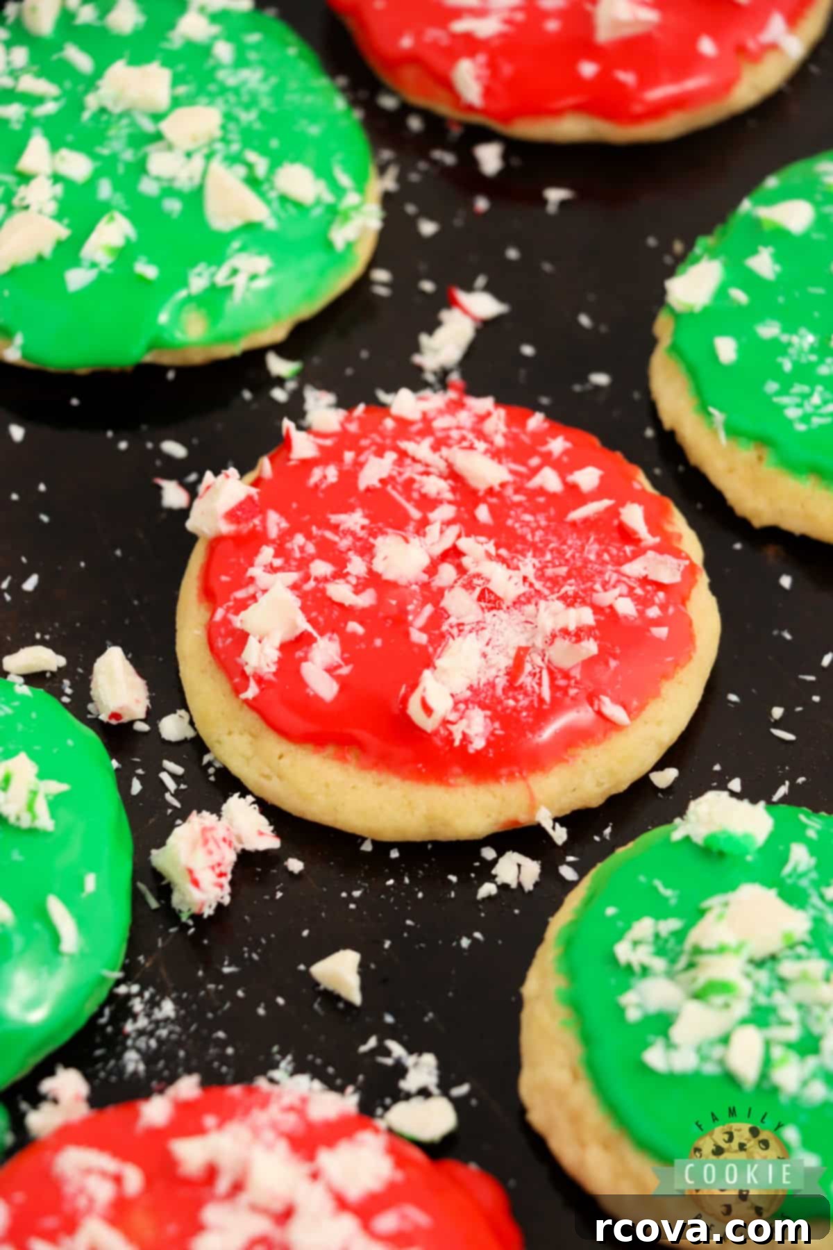 Festive Christmas Sugar Cookies 3 Simple drop sugar cookies with no chilling or rolling required for easy holiday baking.