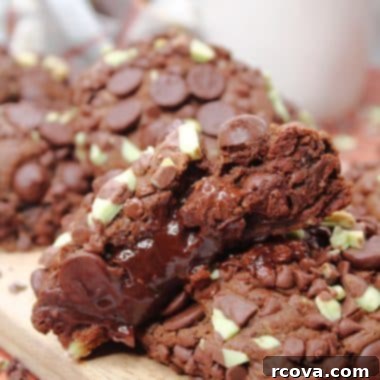 Decadent Chocolate Cookies with Andes Mint Centers 7 img 14174 6
