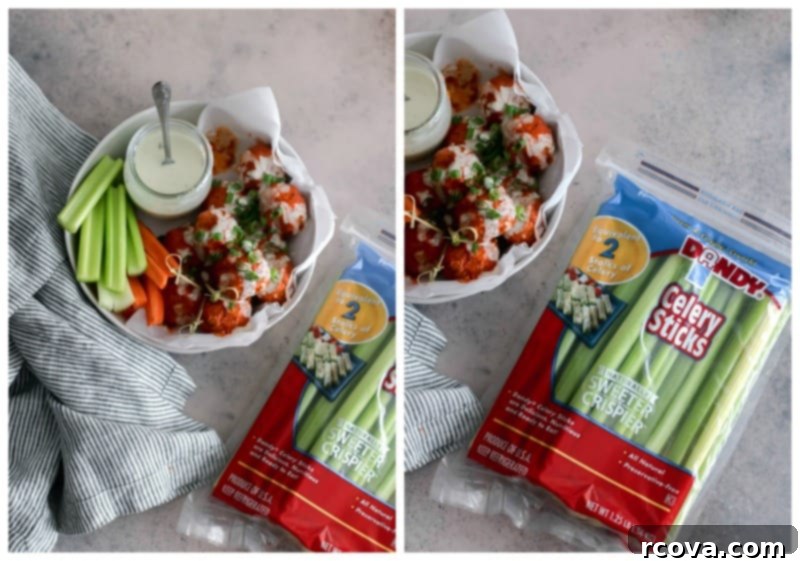 Crispy Air Fryer Buffalo Chicken Meatballs 4 Forming 1-inch buffalo chicken meatballs by hand