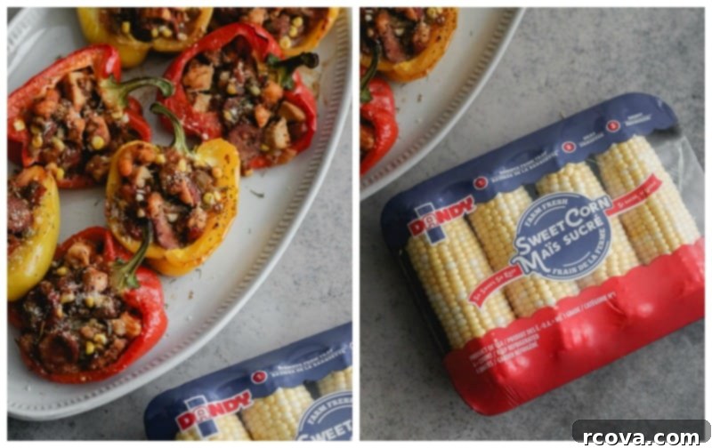 Savory Bell Peppers Filled with Gluten-Free Jambalaya 6 jambalaya filling in a skillet