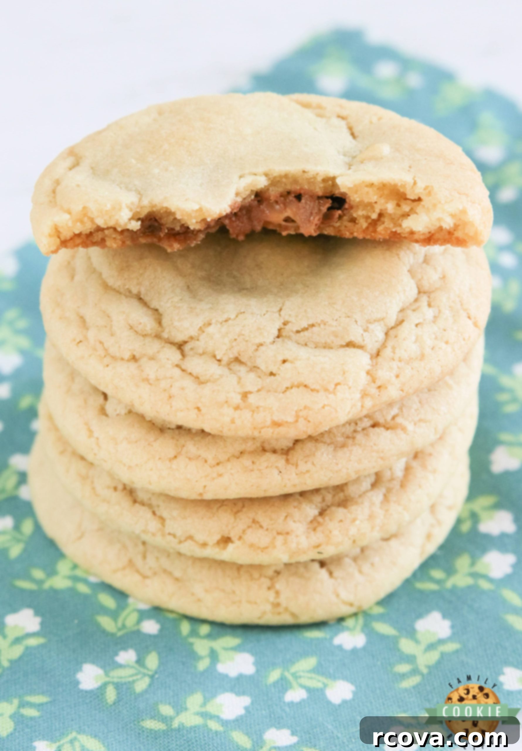 Caramel Lava Rolo Cookies 8 Stuffed Rolo Cookies are soft and chewy, with a melted Rolo candy in the center. Simple cookie recipe that is one of my all-time favorites!