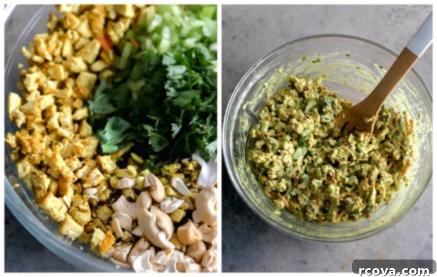 Fast and Flavorful Curried Chicken Salad 7 The fully mixed curry dressing, smooth and ready to be combined with the chicken salad ingredients