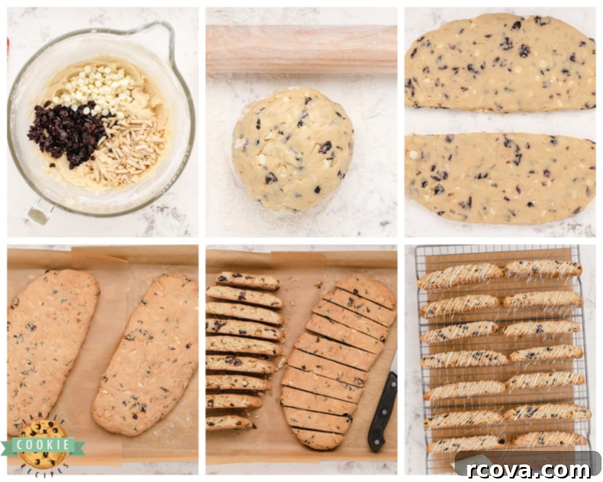 Double-Baked Cherry Delights 6 Ingredients laid out for making cherry almond biscotti