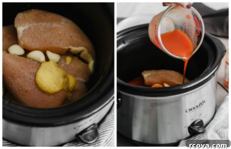 Kickin' Slow Cooker Buffalo Chicken 4 slow cooker buffalo chicken