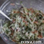 Effortless Zesty Radish Slaw 7 Zesty Radish Slaw with a creamy Baja-style dressing, garnished with fresh cilantro.