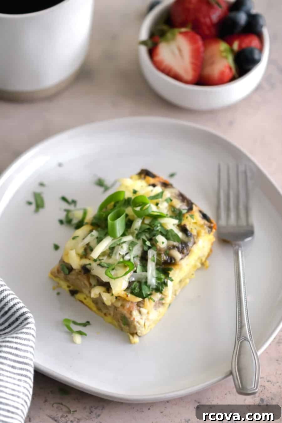 Golden Cheesy Sausage Mushroom Bake 2 Cheesy Sausage and Mushroom Breakfast Casserole - perfect for brunch