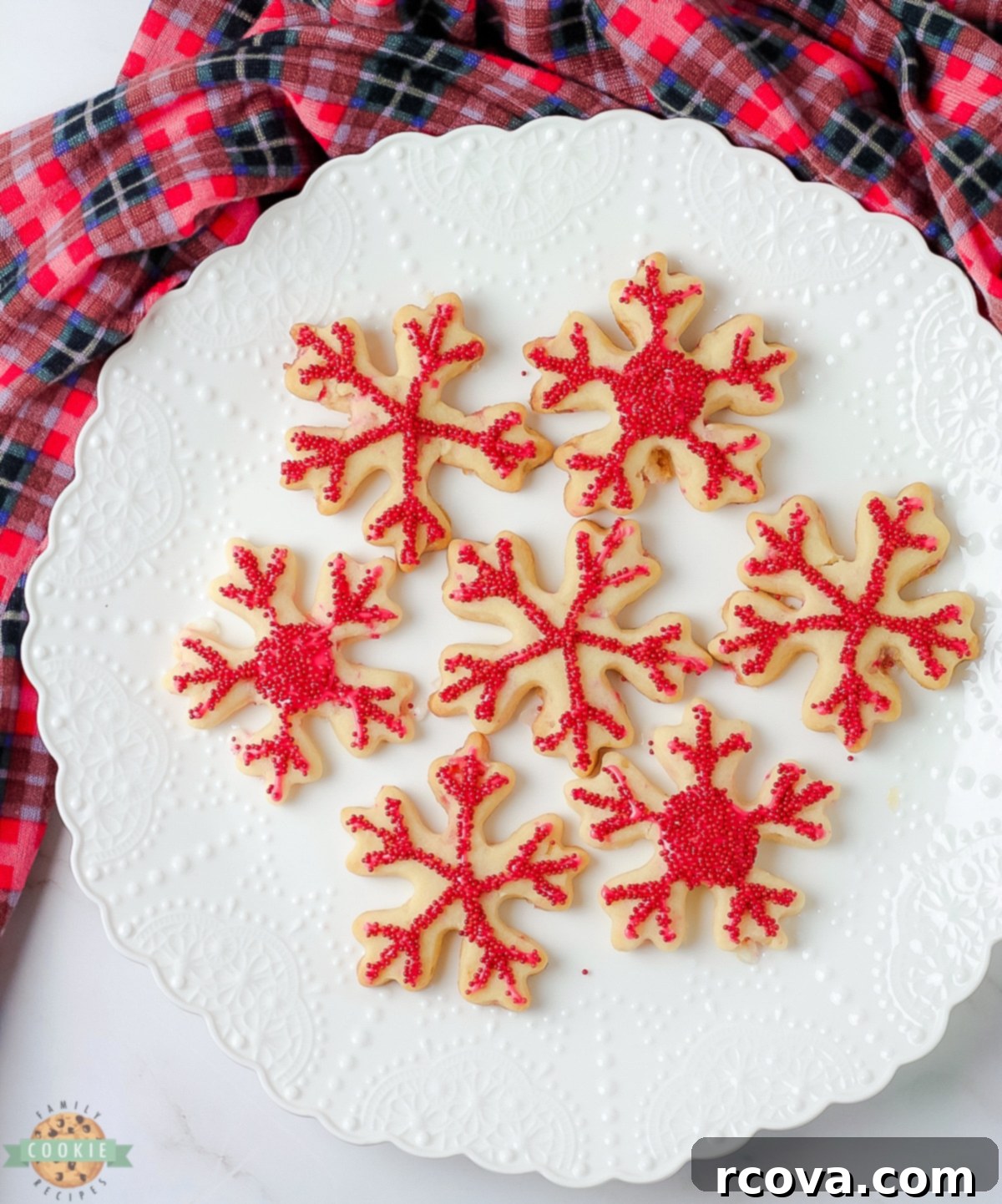 Peppermint Holiday Cookie Designs 4 plate of peppermint cut out cookies