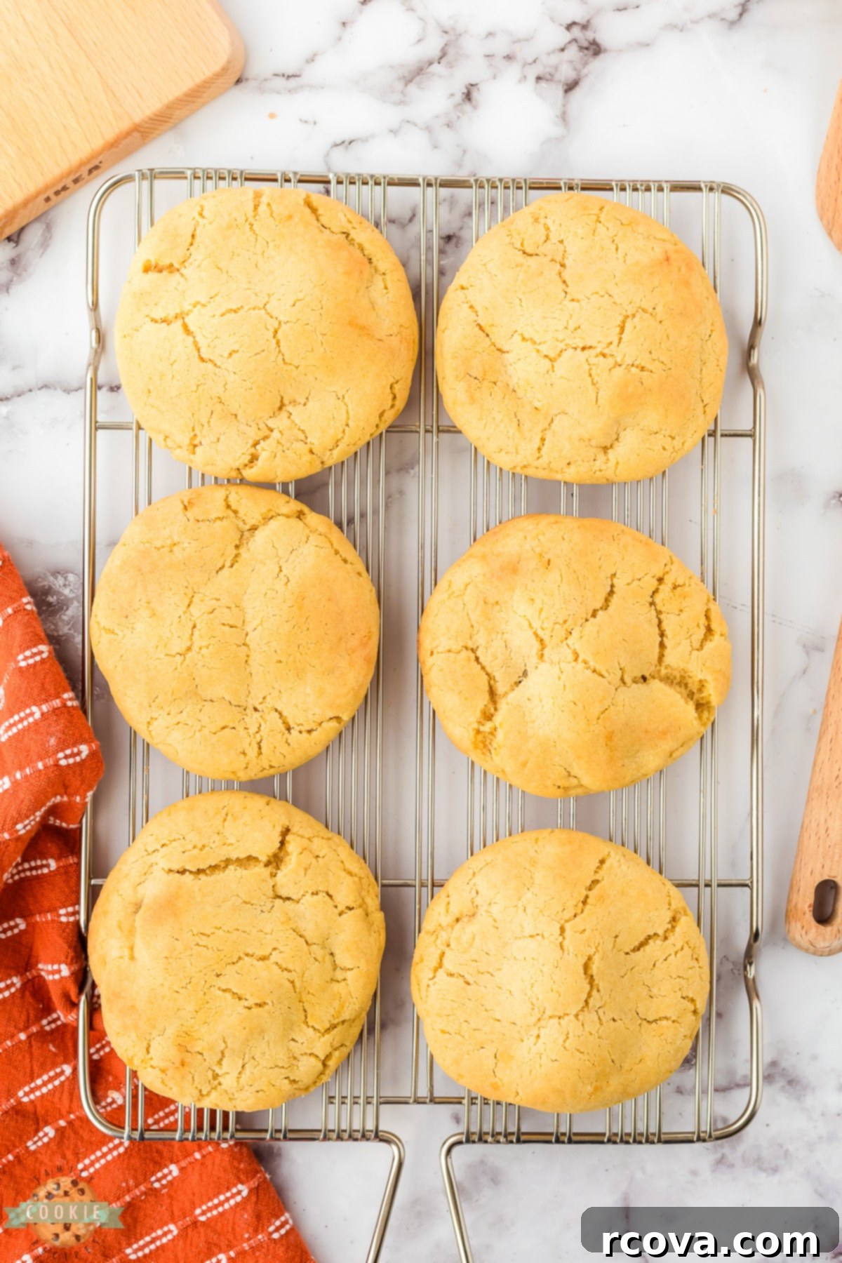 Out of This World Milky Way Cookies 6 cookies on a cooling rack