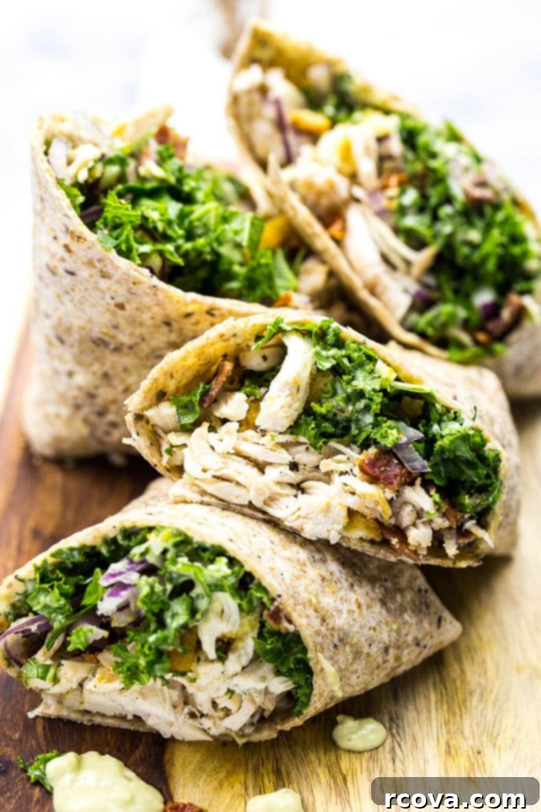 Signature Kale Chicken Caesar Wraps 2 Chicken and Kale Caesar Wraps