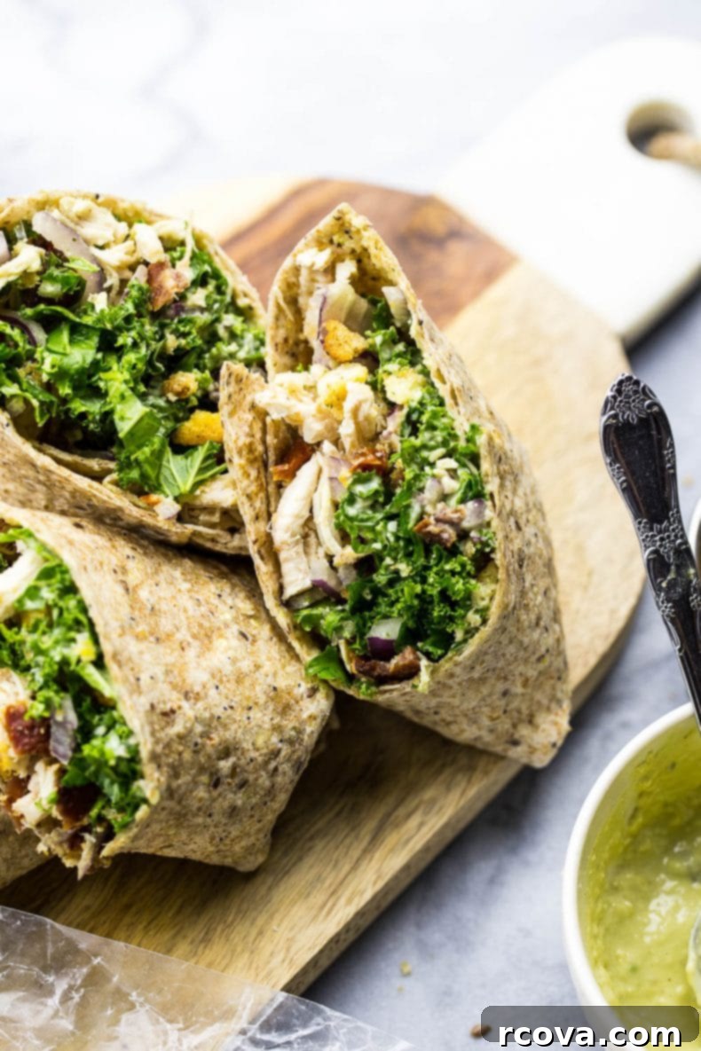 Signature Kale Chicken Caesar Wraps 4 Chicken and Kale Caesar Wraps