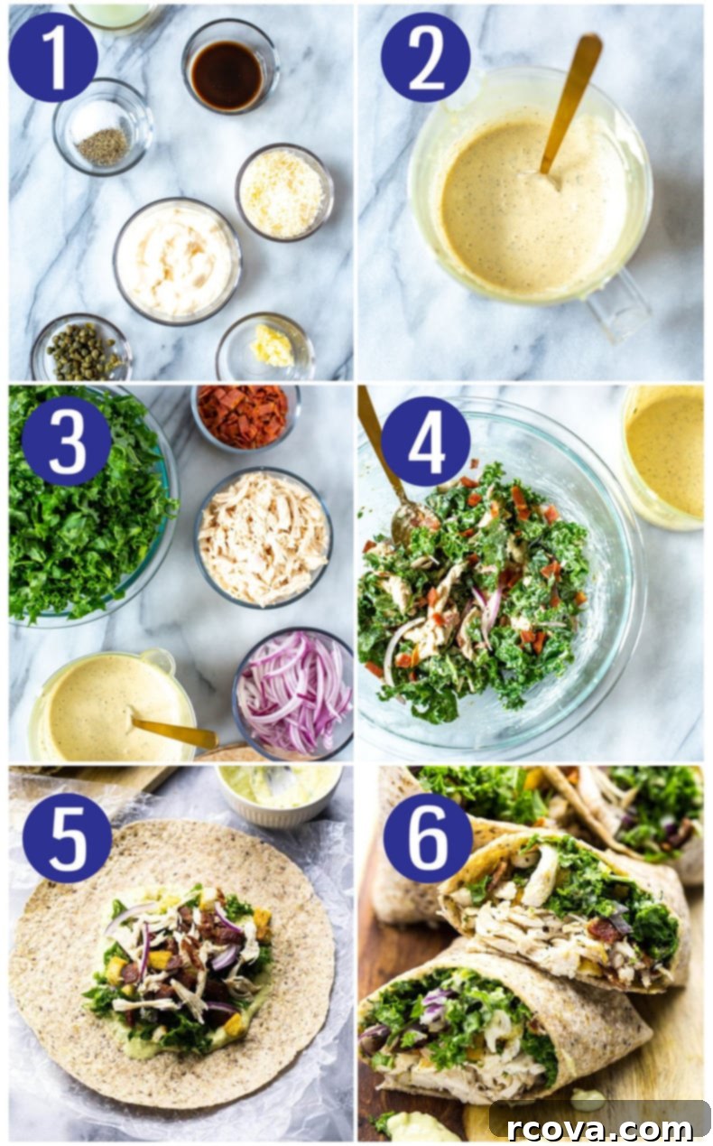 Signature Kale Chicken Caesar Wraps 5 Chicken and Kale Caesar Wraps