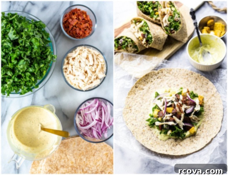 Signature Kale Chicken Caesar Wraps 6 Chicken and Kale Caesar Wraps