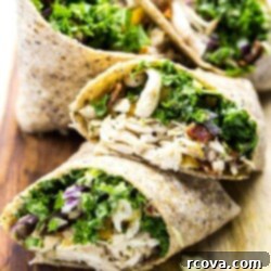 Signature Kale Chicken Caesar Wraps 9 Chicken and Kale Caesar Wraps