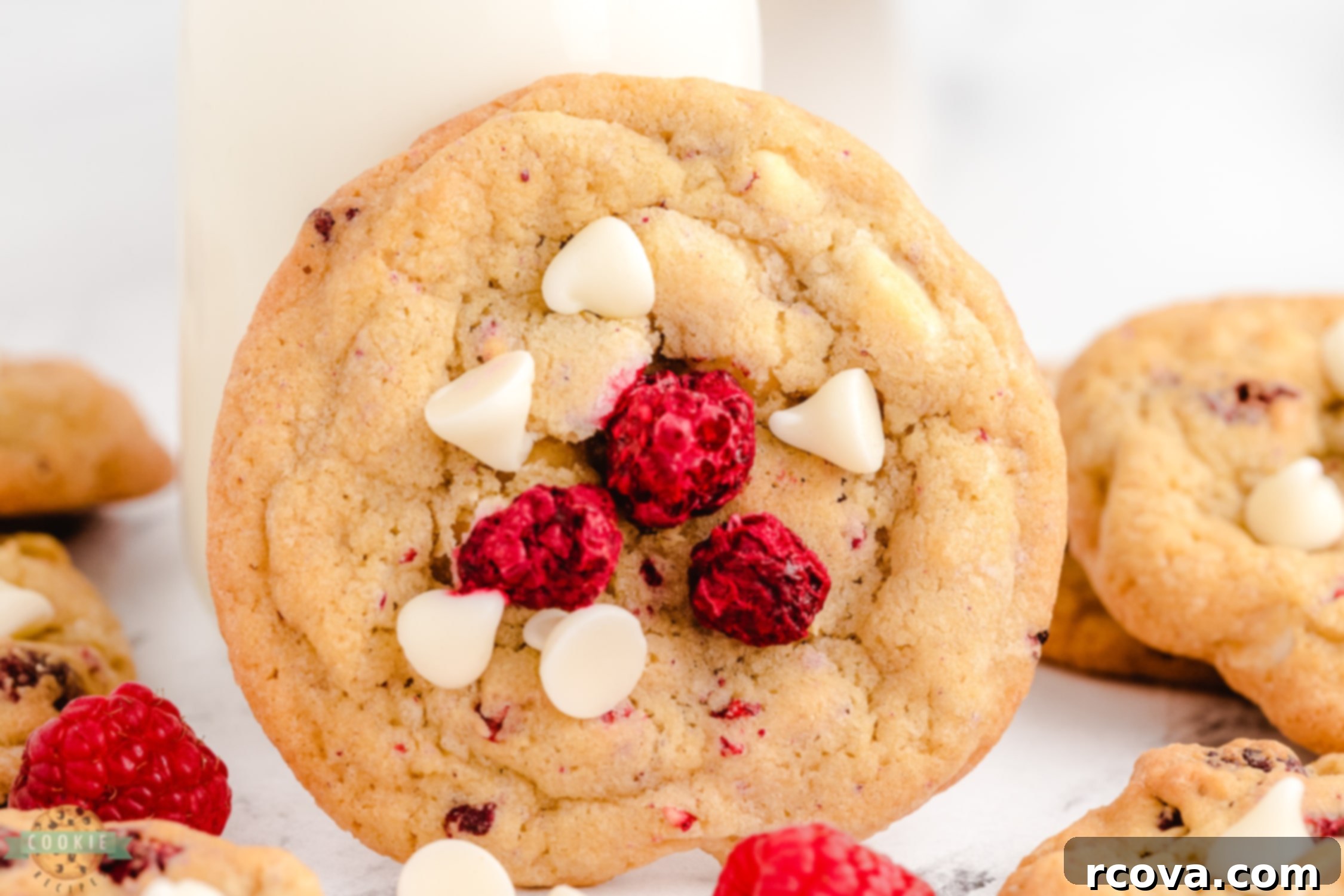 Decadent Raspberry White Chocolate Cookies 8 raspberry white chocolate chip cookies