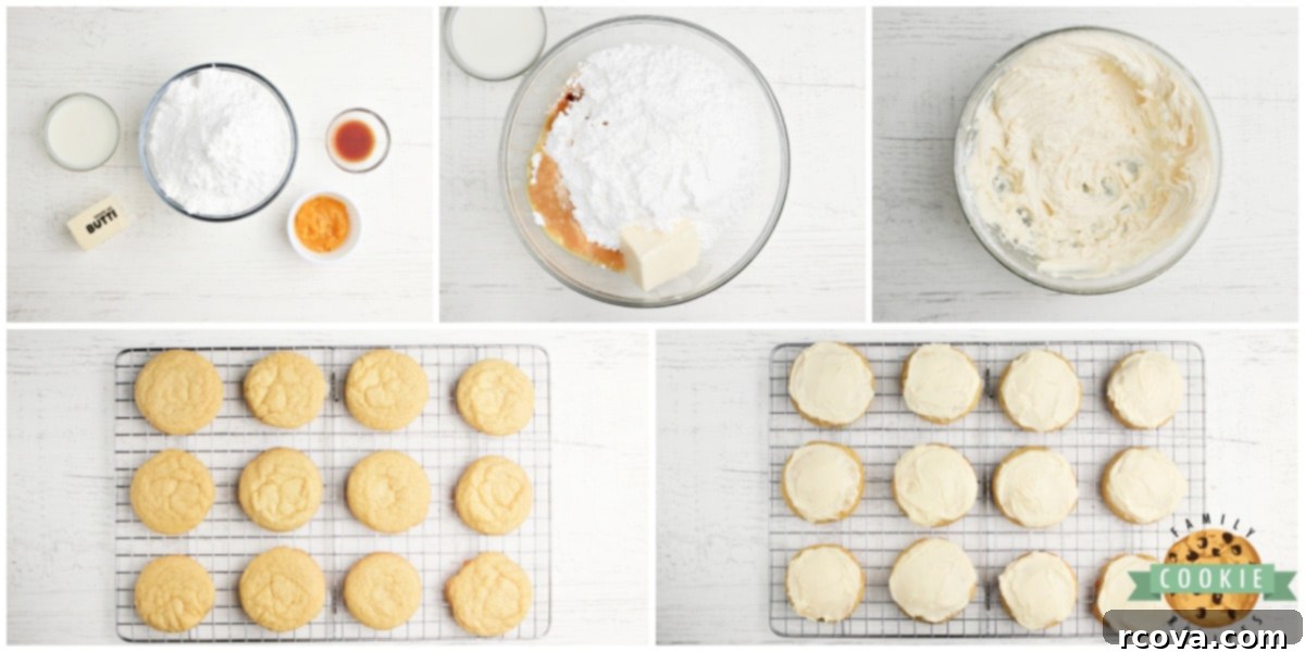 Zesty Orange Frosted Cookies 6 How to make Orange Frosting for Orange Juice Cookies