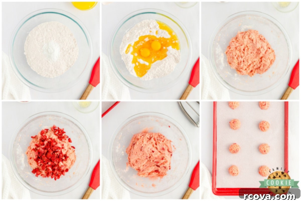 Strawberry Cake Sandwich Delights 4 How to make Strawberry Cake Mix Cookies