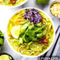 Thai Green Curry Chicken Noodle Bowls 9 Thai Green Curry Chicken Vermicelli Bowls